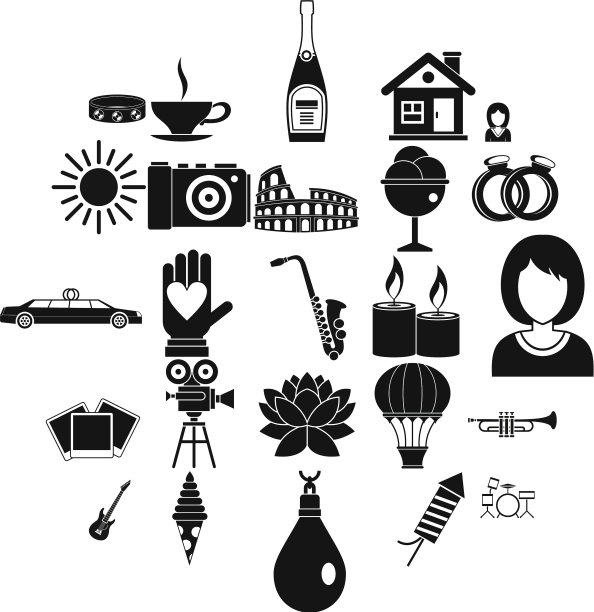 照片图标设置简单的风格图片下载