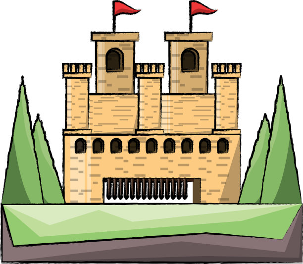 中世纪城堡的设计图片下载