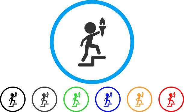 儿童领袖圆形图标图片下载