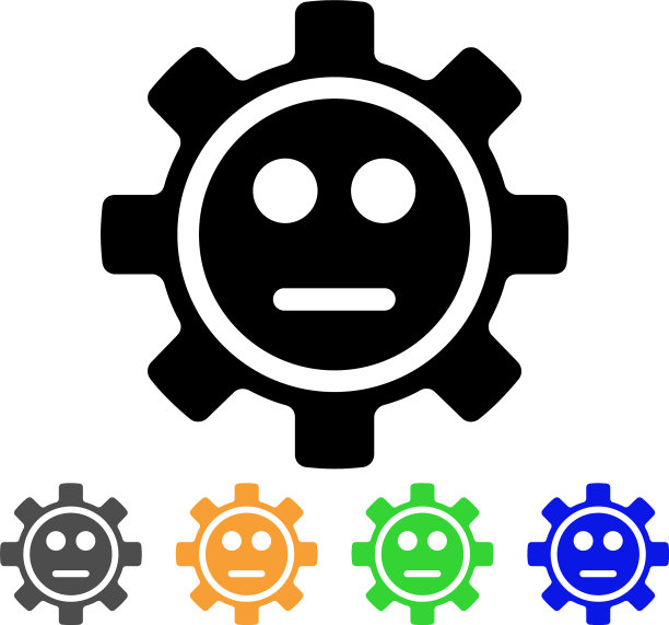 齿轮空挡笑脸图标图片下载