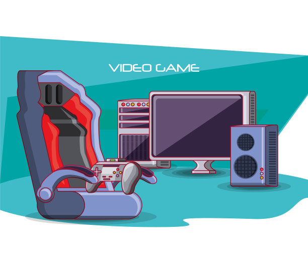 视频游戏控制台图标图片下载