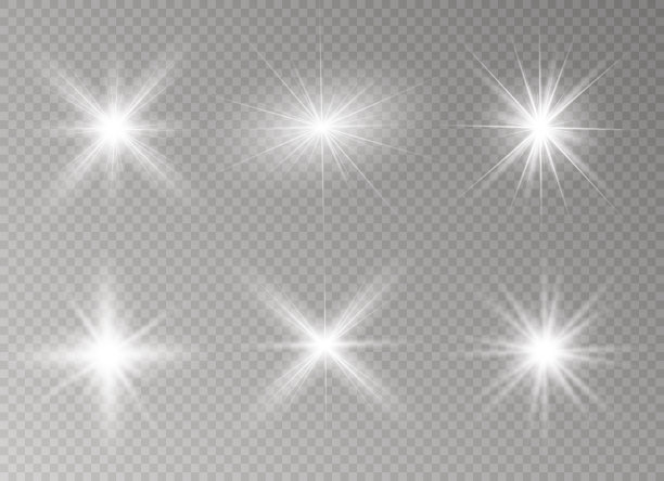 辉光效应星星闪耀图片下载