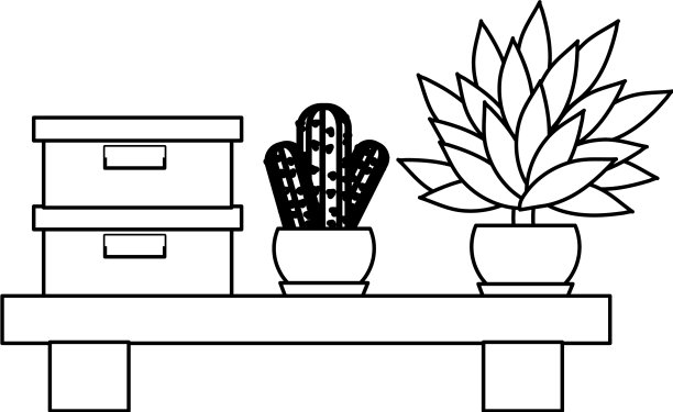 大纲框中的文档存档和植物图片下载