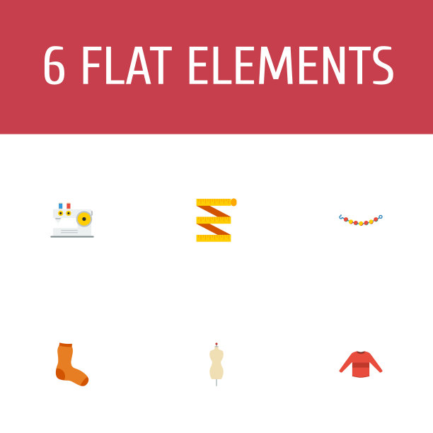 平面图标表缝制套衫等图片下载