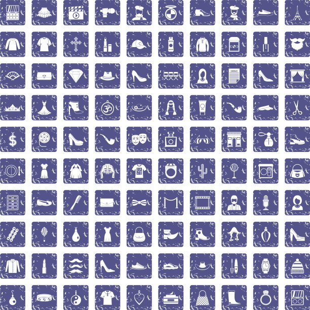 100名造型师偶像设置垃圾摇滚蓝宝石图片下载