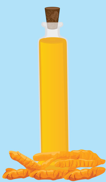 姜黄精油和姜黄根图片下载