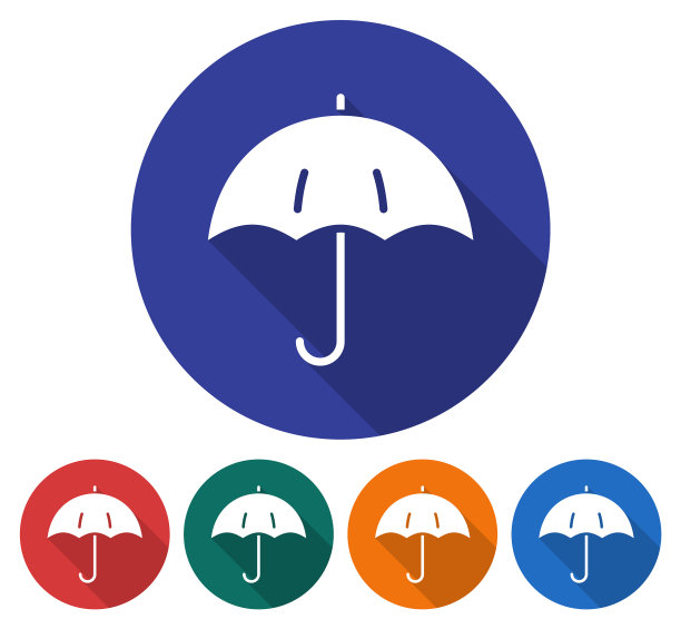 圆形图标的伞平带长样式图片下载