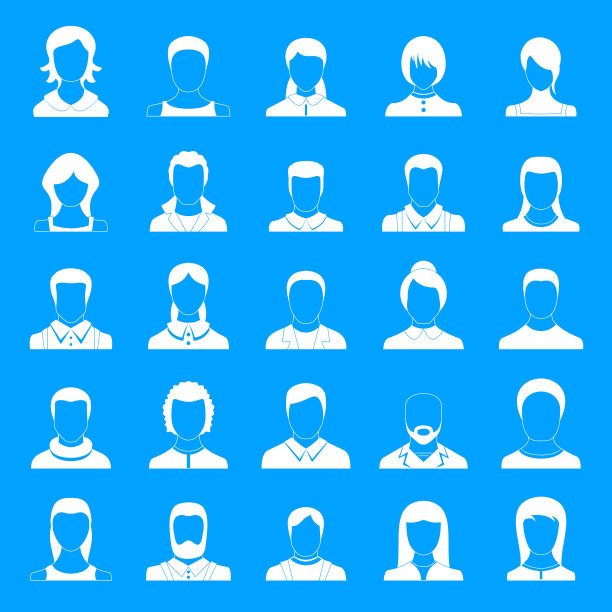 头像用户图标设置简单风格图片下载