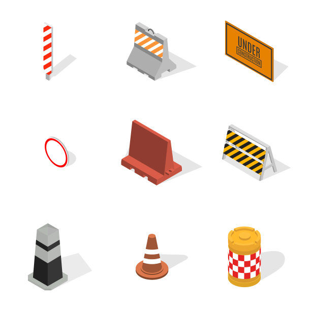 正在施工设计的3d元素图片下载