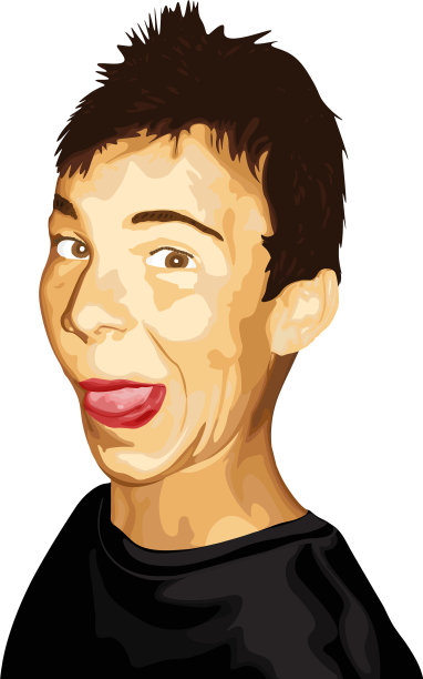 那个头发乱蓬蓬，吐着舌头的年轻人图片下载