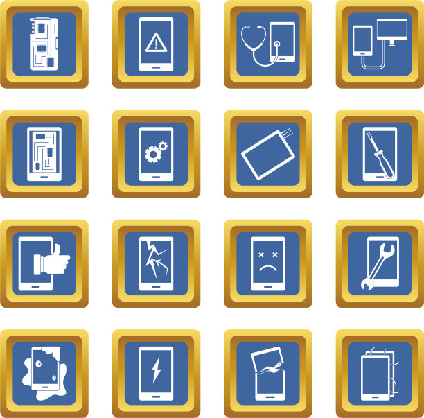 设备修复符号图标设置为蓝色图片下载