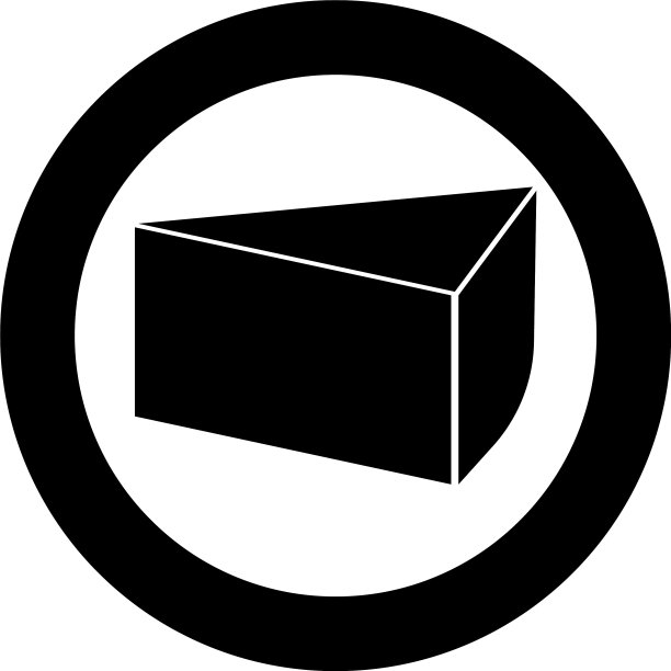 圆形黑色蛋糕图标图片下载