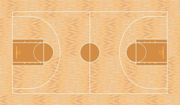 篮球场俯视图图片下载
