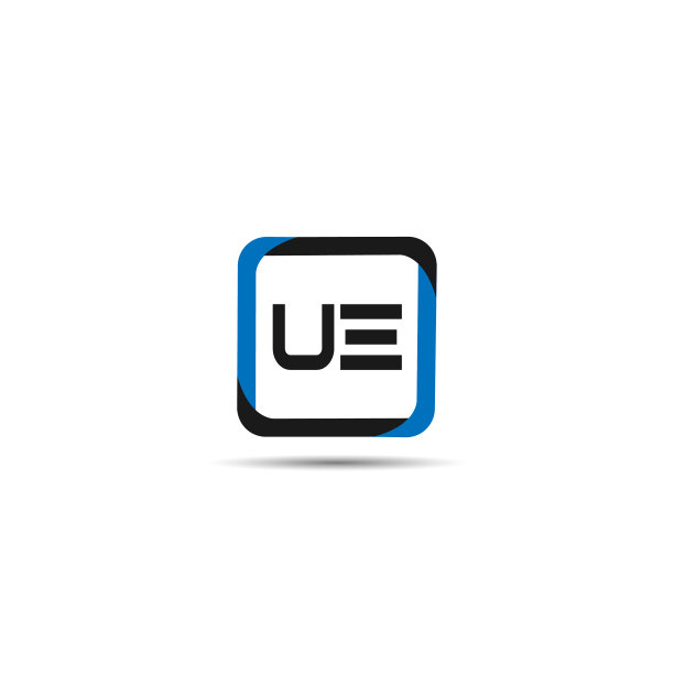 字母UE logo模板设计图片下载