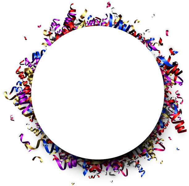 圆形假日背景与彩色蛇纹石图片下载