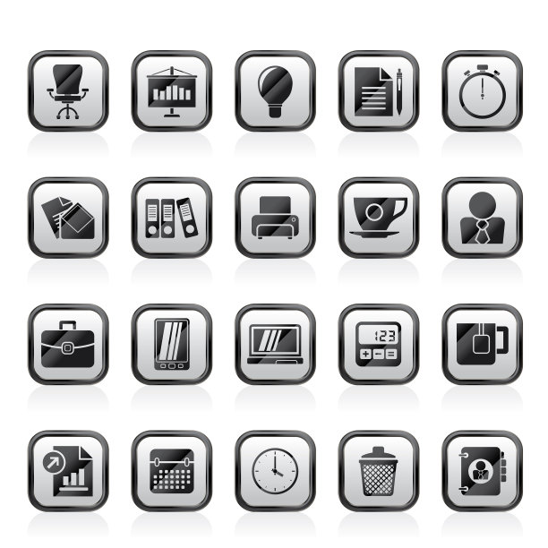 业务和办公对象图标图片下载