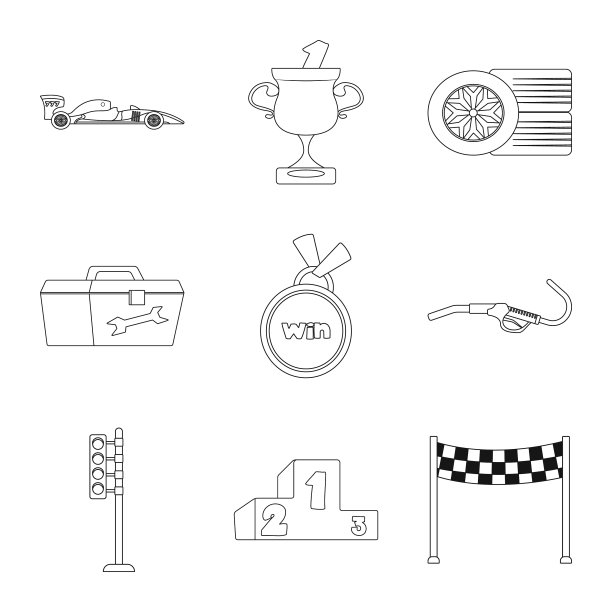 汽车和拉力赛标志的设计收集图片下载