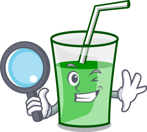 侦探绿冰沙人物卡通图片下载