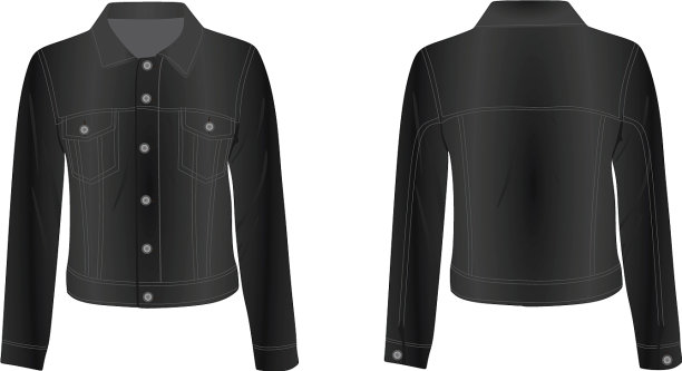 灰色的牛仔夹克图片下载