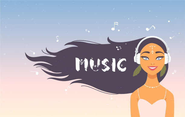 音乐的女孩图片下载