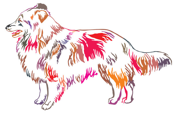 五颜六色的装饰立像雪莉图片下载