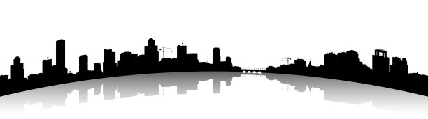 轮廓的城市风光图片下载