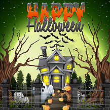 可怕的万圣节背景图片下载