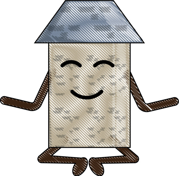 卡哇伊的房子图标形象图片下载