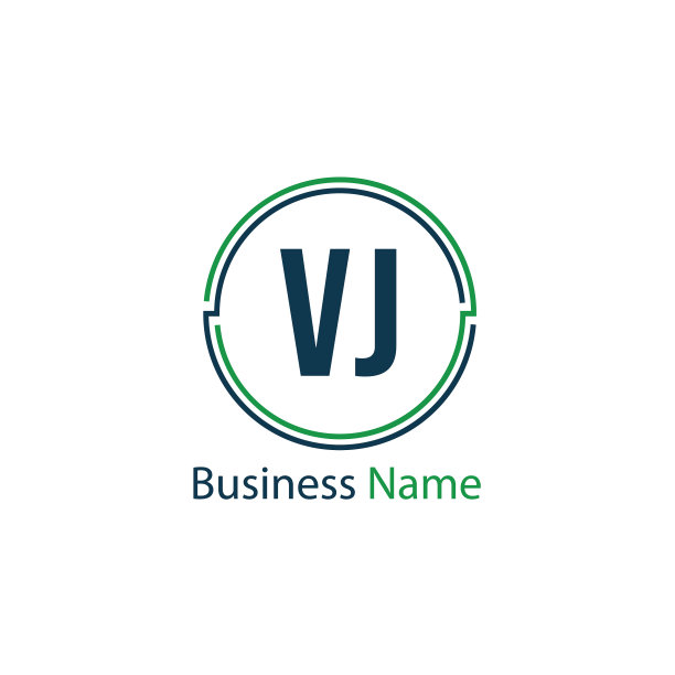 VJ字母logo模板设计图片下载