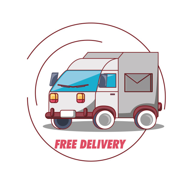 免费送货服务设计图片下载
