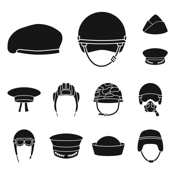 孤立对象传统和武装标志集图片下载