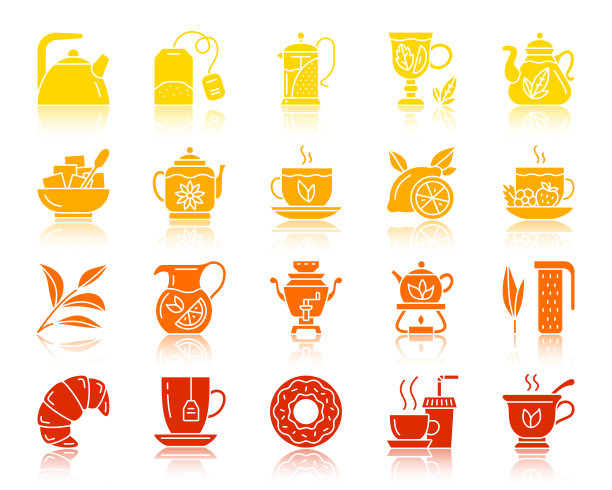 茶色剪影图标集图片下载