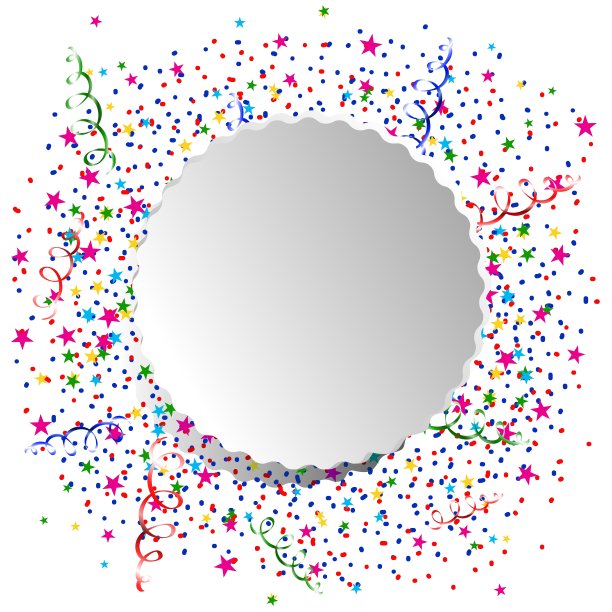 五彩纸屑图片下载