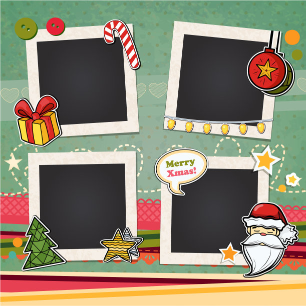 圣诞节模板框架图片下载