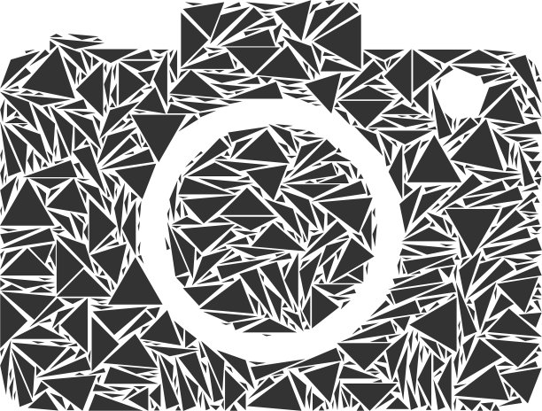 照片相机三角马赛克图片下载