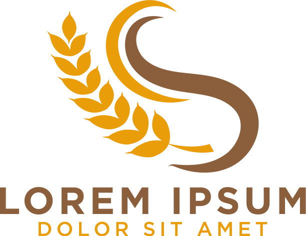 谷物标志设计模板图片下载