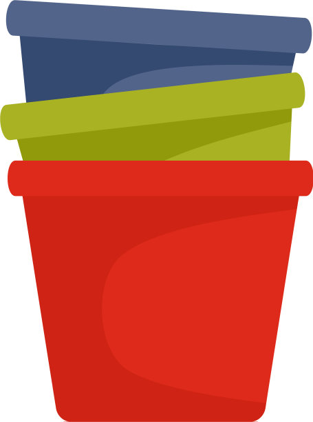 花盆图标平面风格图片下载