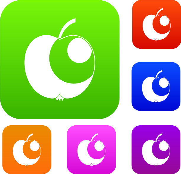 苹果套装颜色系列图片下载