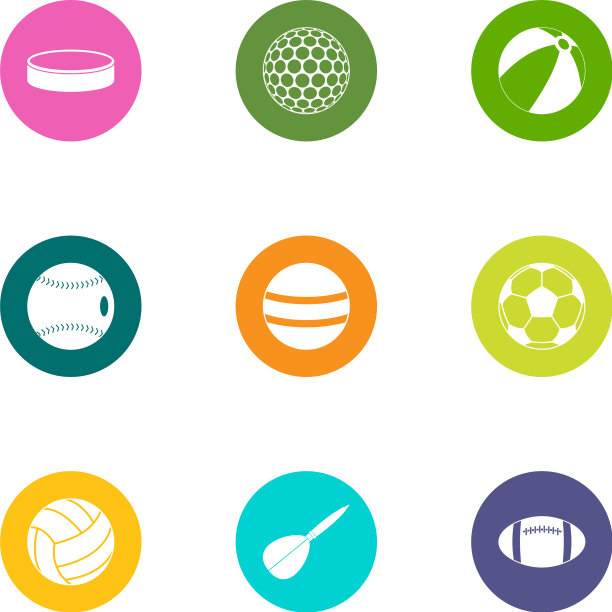 游戏设备图标设置为平面风格图片下载