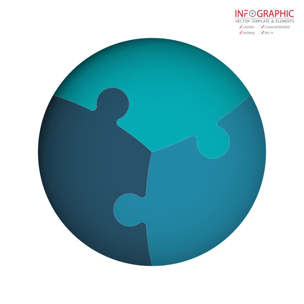 抽象元素信息图3选项设计图片下载