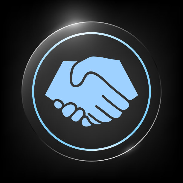 握手符号中的圆圈符号图片下载