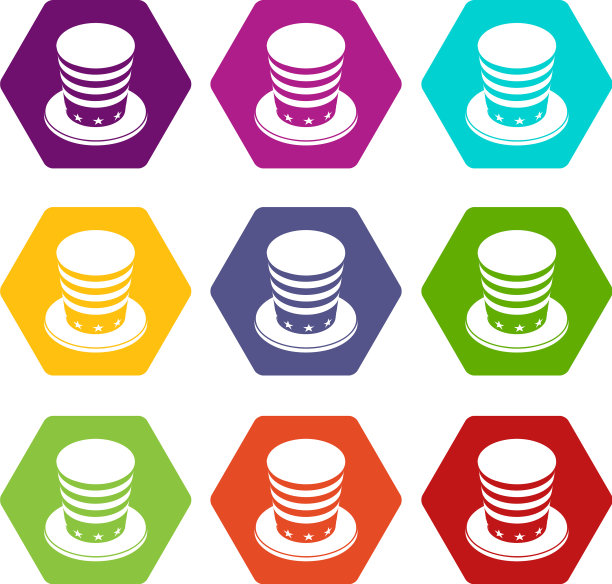 美国圆锥帽图标集9图片下载