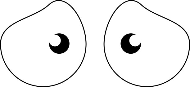 抽象的卡通眼睛图片下载