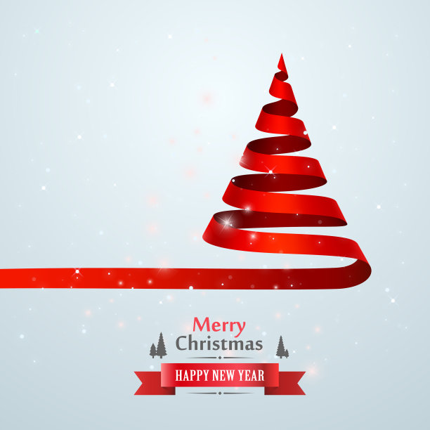圣诞树胶带设计横幅图片下载