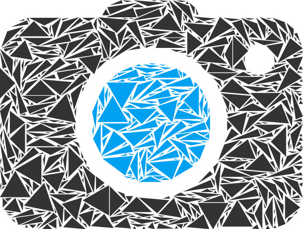 照片相机拼贴三角形图片下载