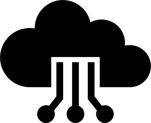 云物联网扁平图标图片下载
