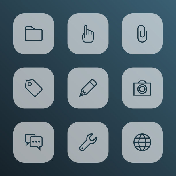 用户图标线条风格设置与照片地球图片下载