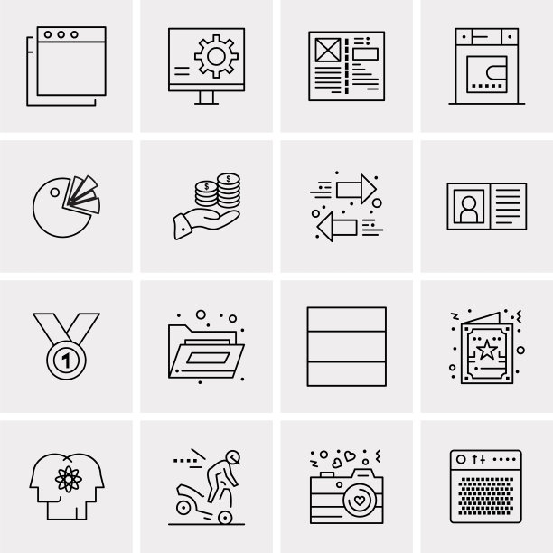 设置16个通用图标业务图片下载