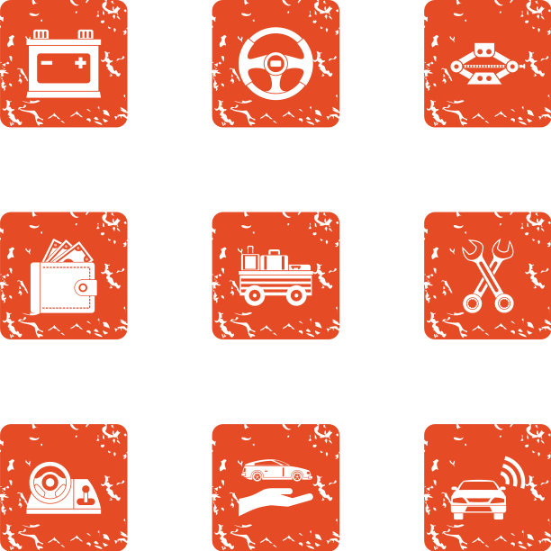 防爬行图标设置垃圾摇滚风格图片下载