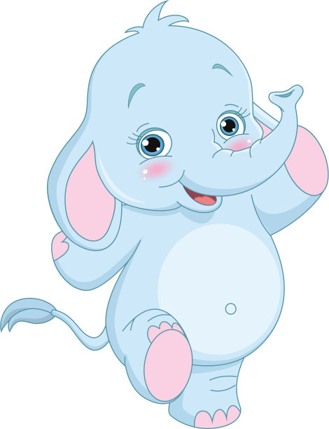 卡通的大象图片下载